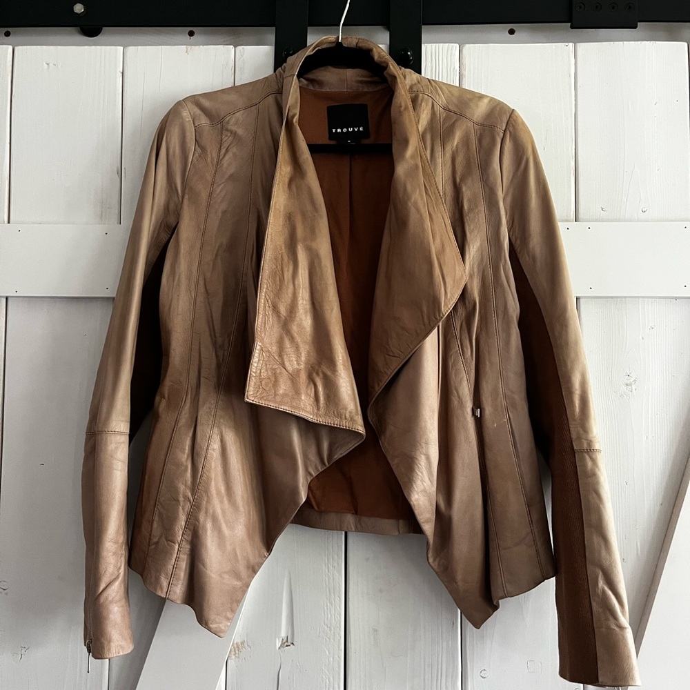 Women's Tan Leather Jacket